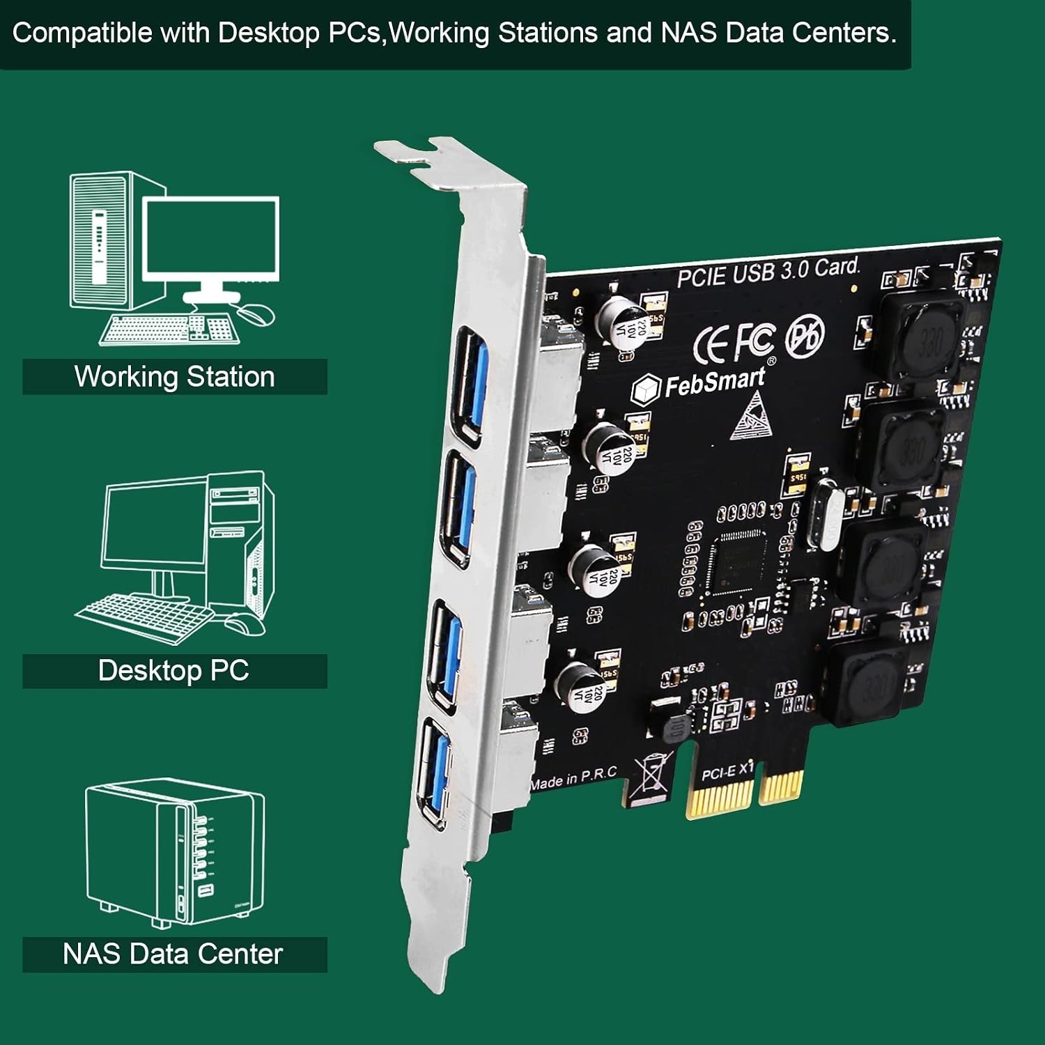 PCI Express USB 3.0 Card – No Additional Power Needed