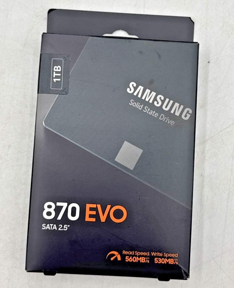 Samsung 870 EVO 1TB, 2.5 inch Internal SSD – ‎MZ-77E1T0B/AM