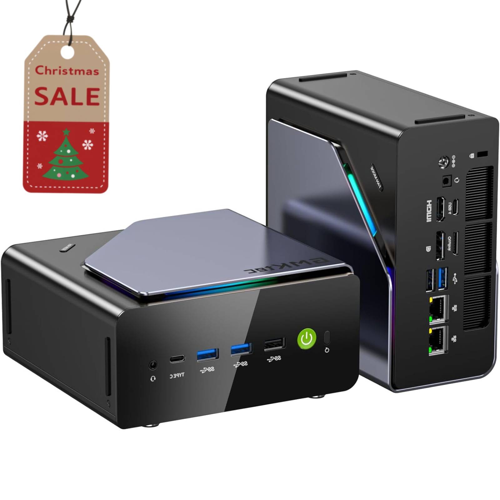 GMKtec Gaming Mini PC AMD Ryzen 7 H 255 4.9GHz 32GB DDR5 512GB / 1TB SSD 4K 8K
