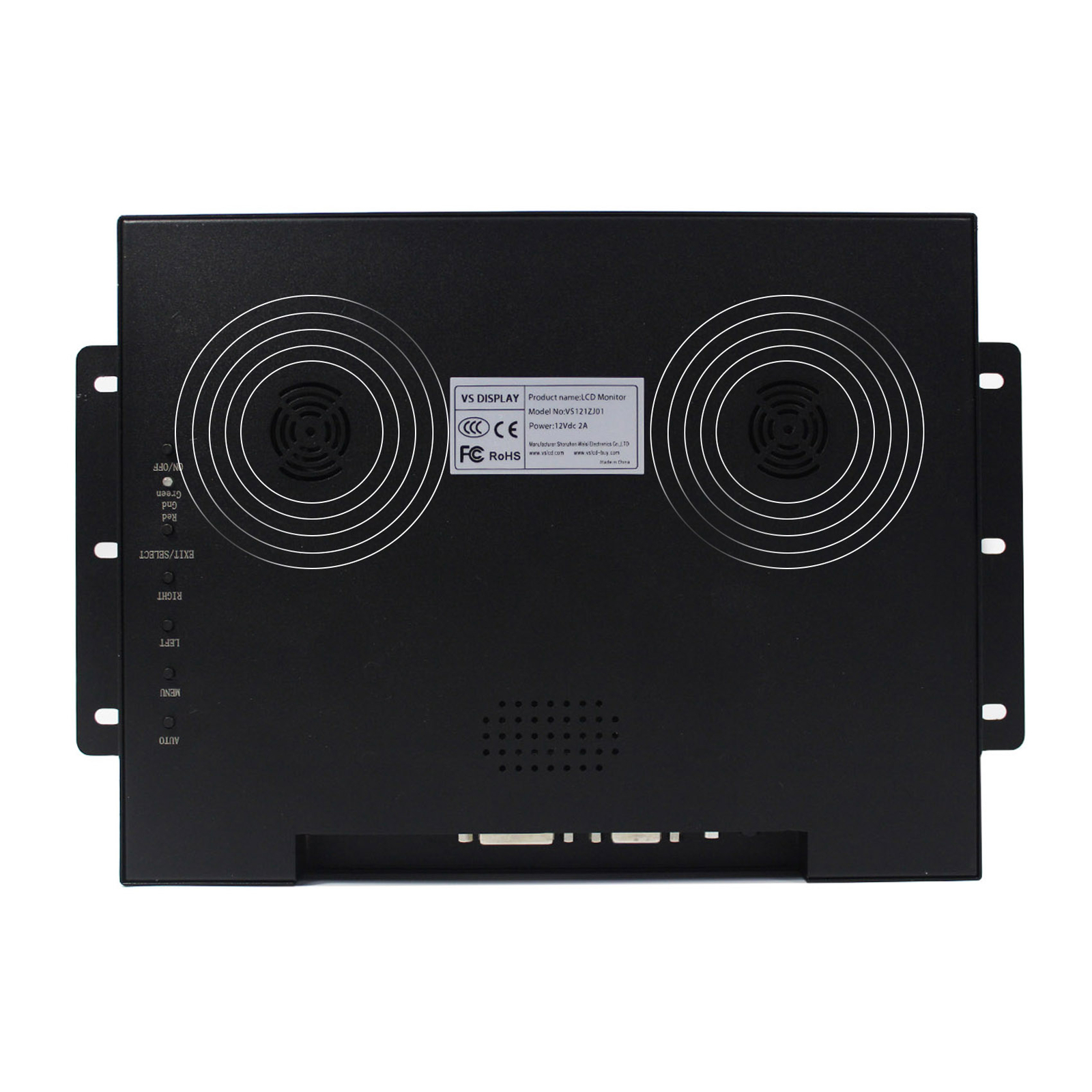 12.1 in 800×600 LED Backlight Resistive Touch LCD Monitor Industiral Monitor