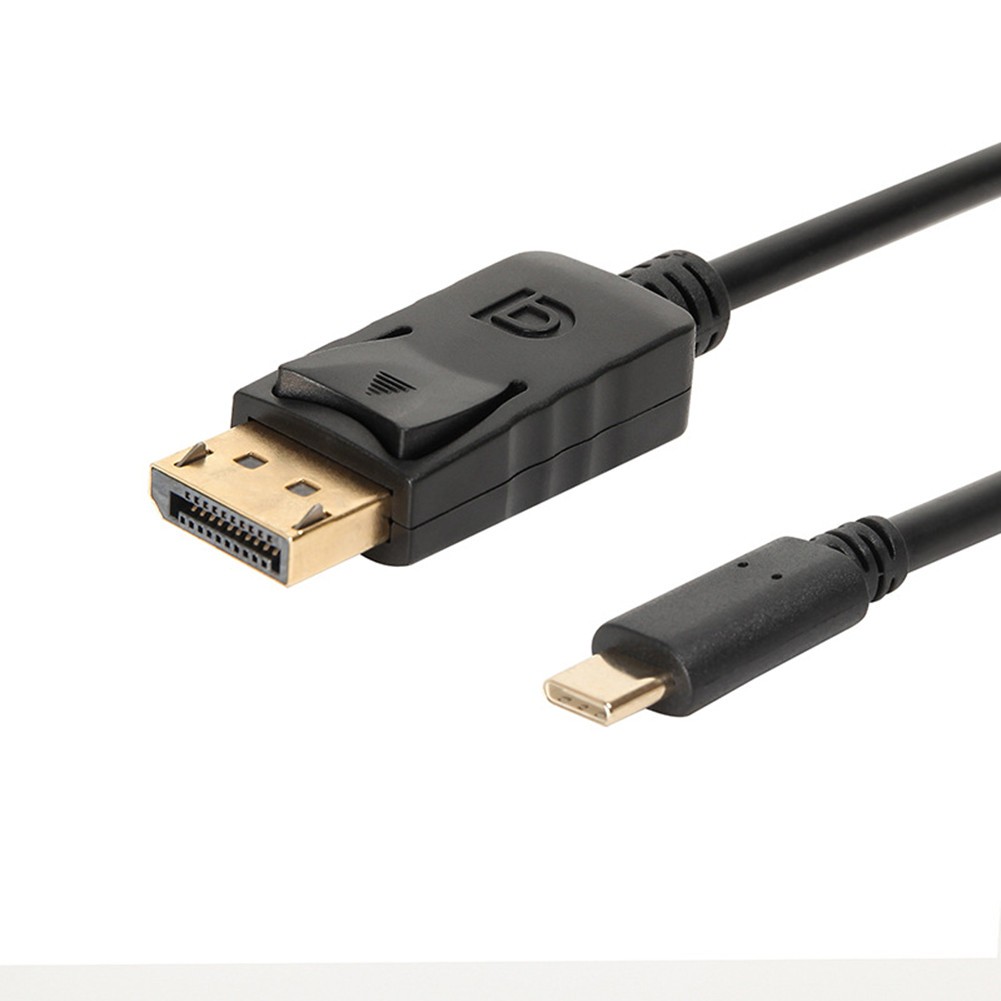 1.8m/6ft 4K 60Hz USB C Type to DisplayPort Adapter PC/TV DP Connecter Cable P&P