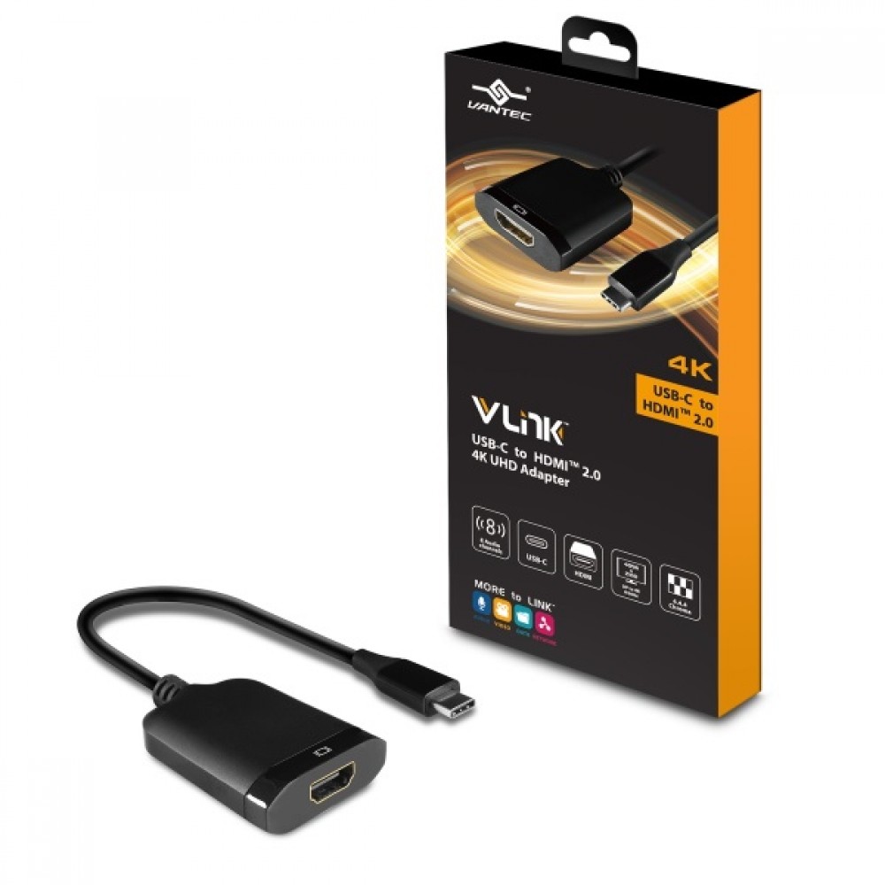 Vantec VLink USB-C to HDMI™ 2.0 4K/60Hz Active Adapter