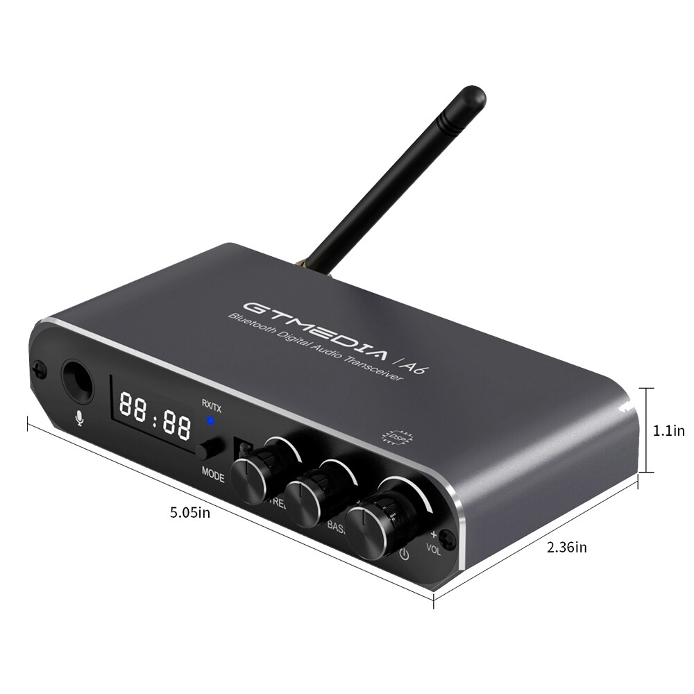 Bluetooth Transmitter Receiver TV Home Stereo Audio Adapter 3.5mm AUX RCA w/App