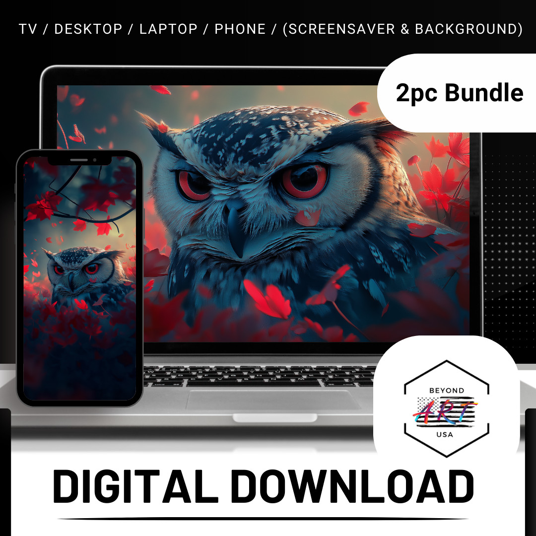 Mystical Moonlight Garden – Laptop + Phone 2PC Digital Download Background SKU37