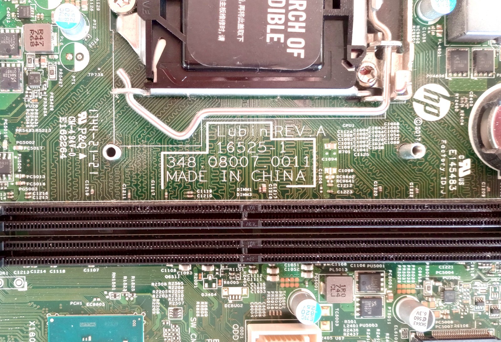 HP Pavilion 570-P Desktop Motherboard LGA 1151/Socket H4 DDR4 SDRAM 906148-001