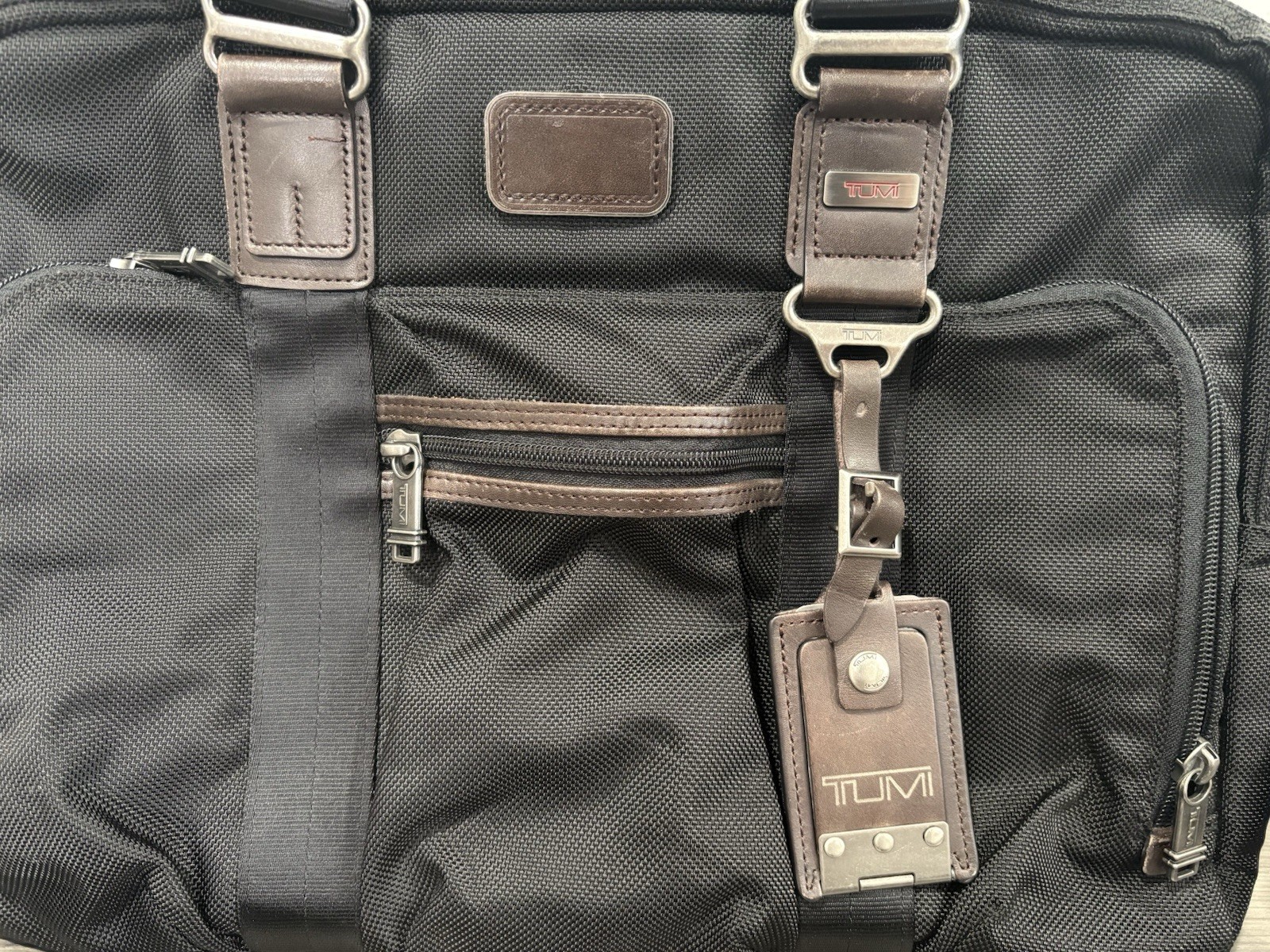 Tumi Alpha Bravo McNair Briefcase Laptop Shoulder Bag Ballistic Nylon