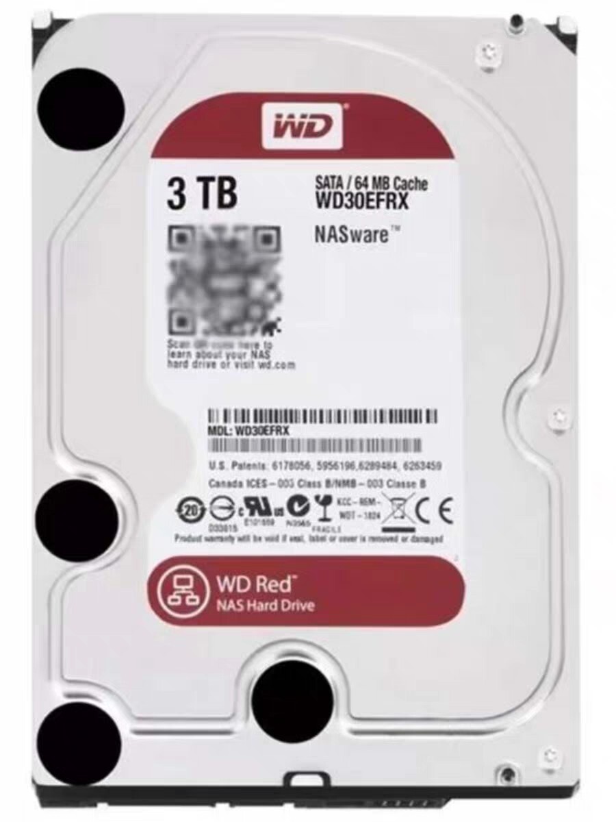 Western Digital 3TB WD30EFRX 5400RPM NASware SATA 3.5″ Internal HDD Hard Drive
