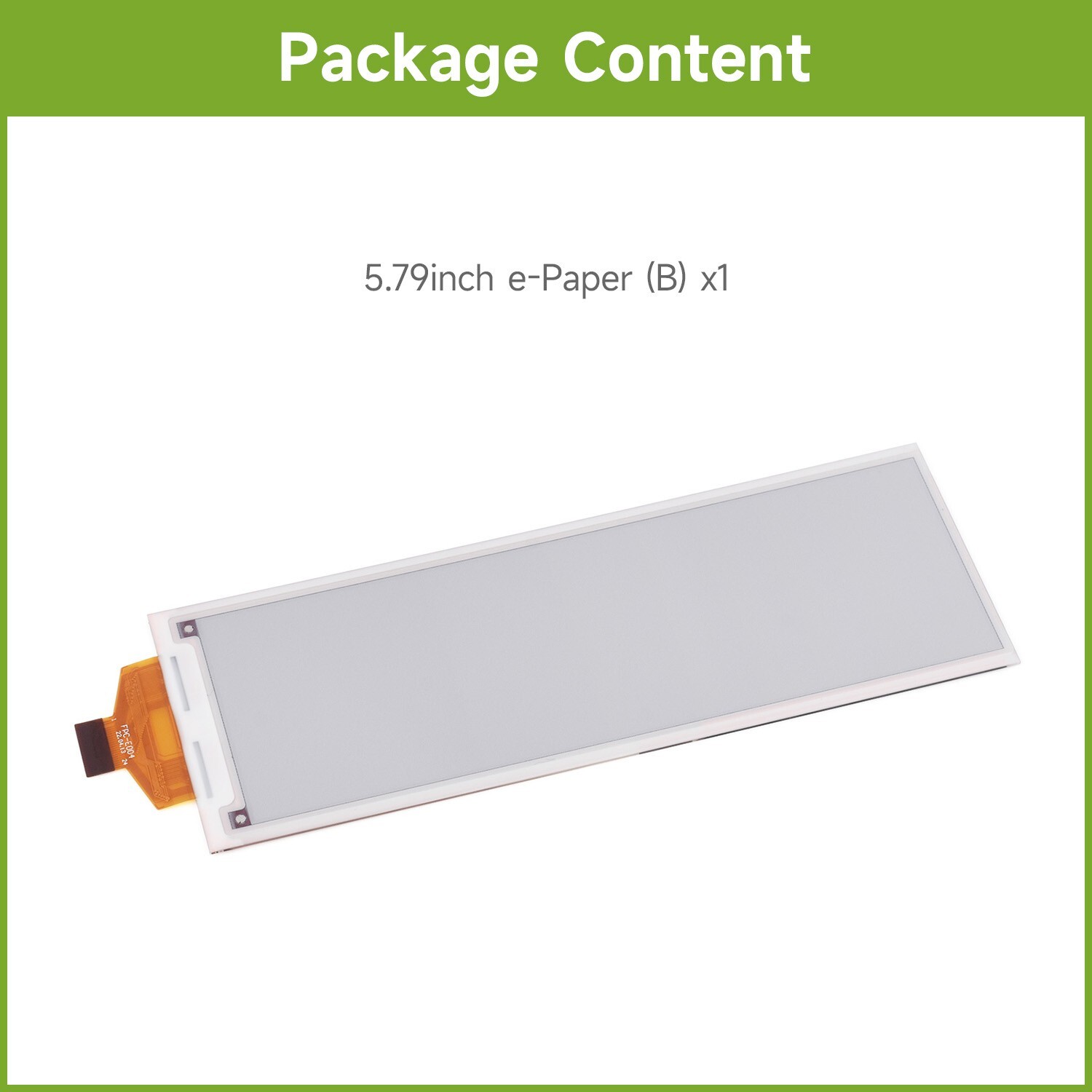 Waveshare 5.79inch E-Paper (B) Raw E-ink Display 792×272, Red/Black/White, SPI