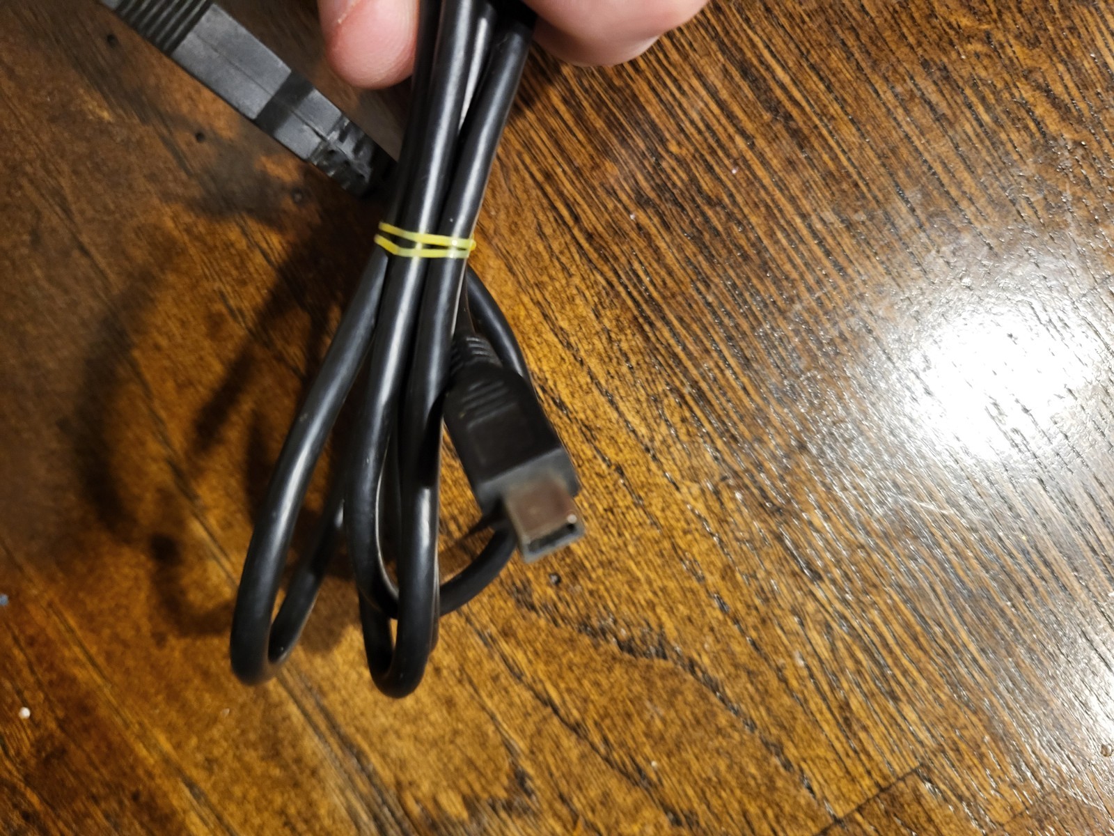 Black USB Type A Male to Mini-B Male Round Cable Less Than 10ft
