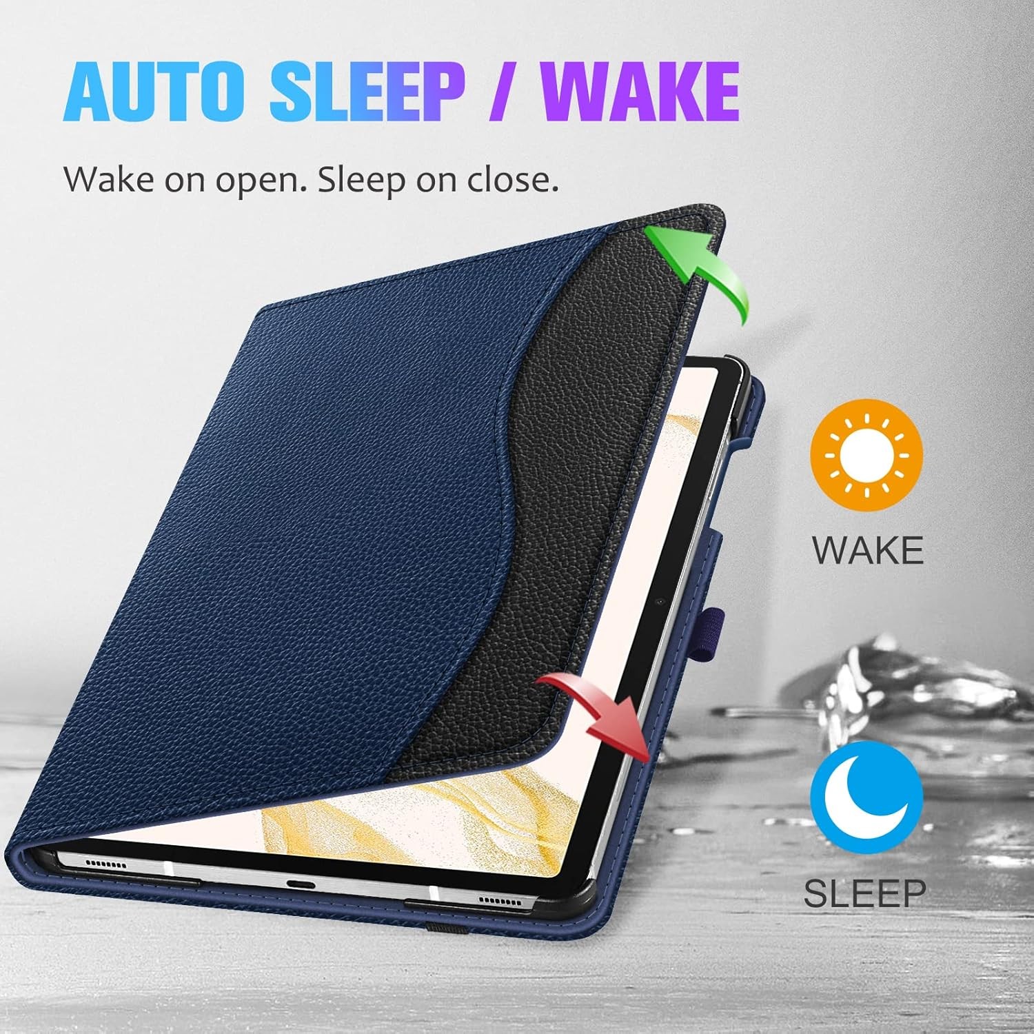 Case for Samsung Galaxy Tab S10+/ S9+/ S8+/S7 FE/S7+ 12.4 Inch Multi-Angle Cover
