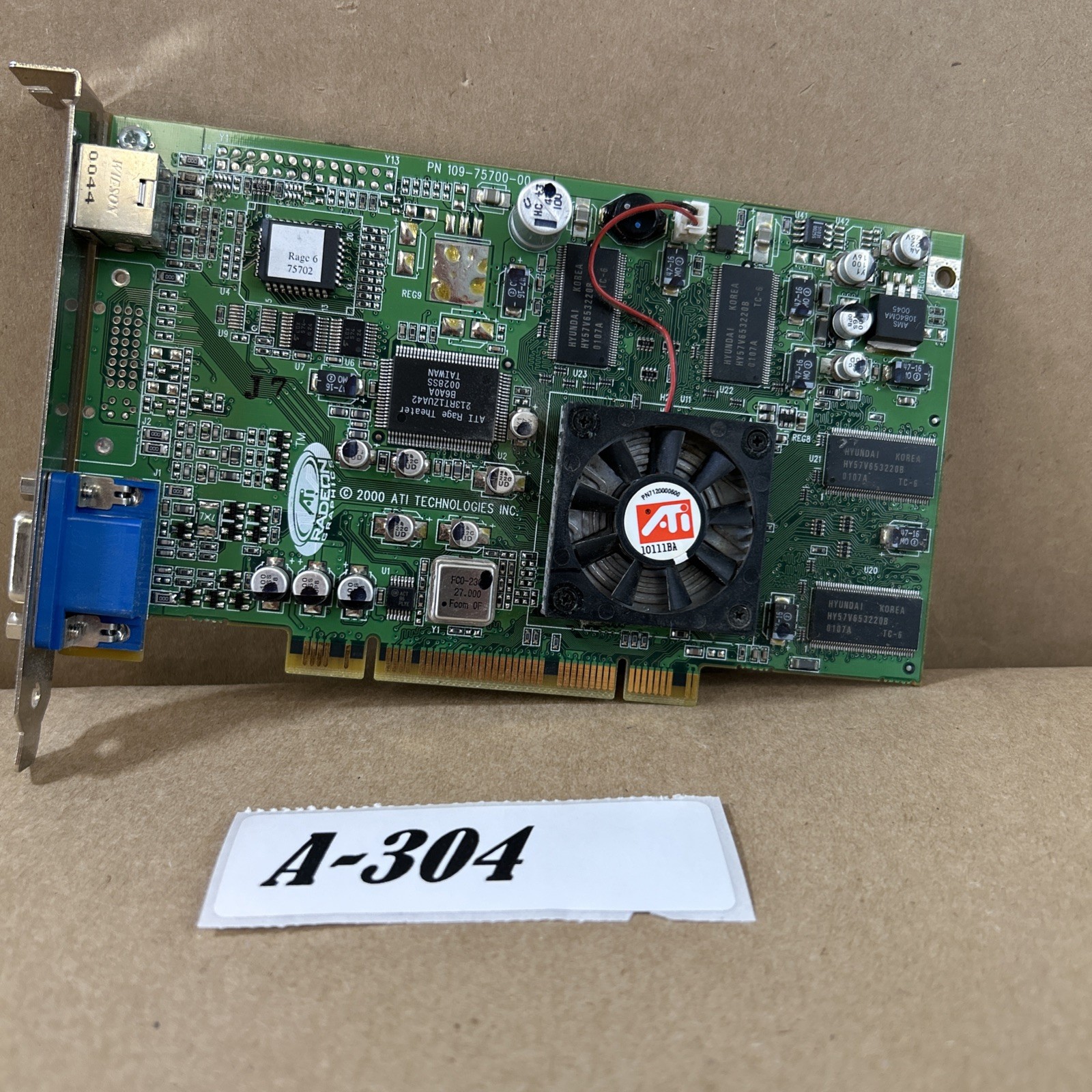 ATI Rage 6 SDR 32MB PCI Graphics Video Card 109-75700-00 Tested Working