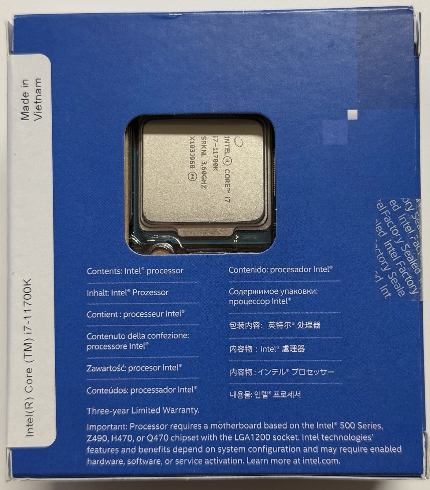 NEW Intel Core i7-11700K Desktop Processor 8 Cores Upto 5.0 GHz Unlocked LGA1200