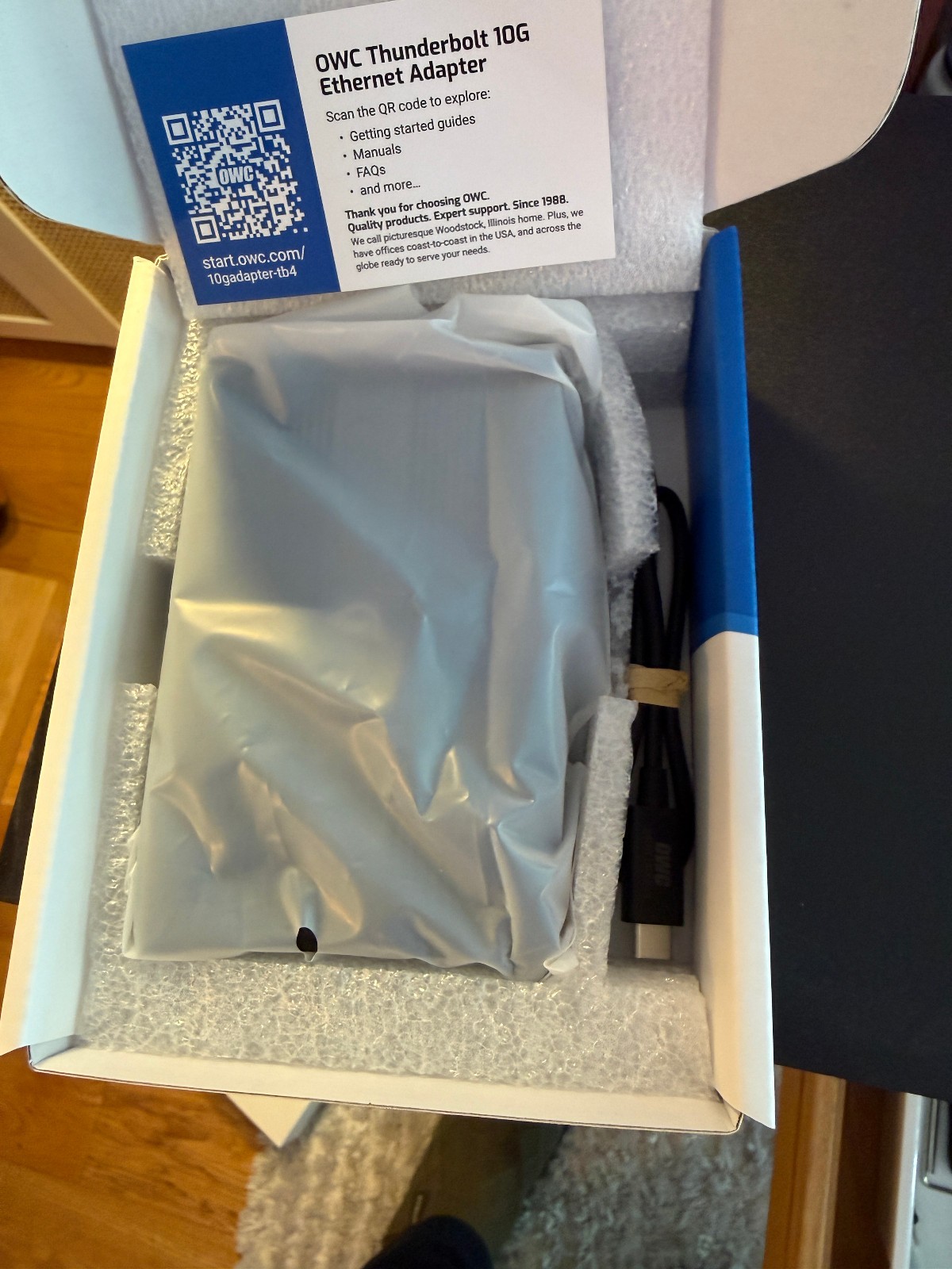 OWC Thunderbolt 4 10GbE Ethernet Adapter for Mac/PC
