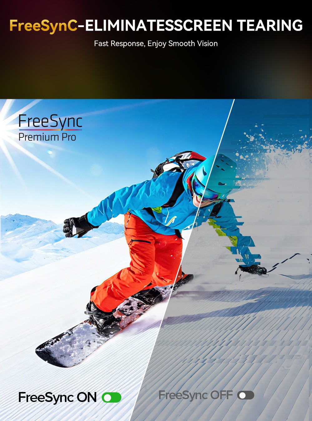 Eviciv 21.5″ 1080P 100Hz Gaming Portable Monitor FreeSync Freestanding Display