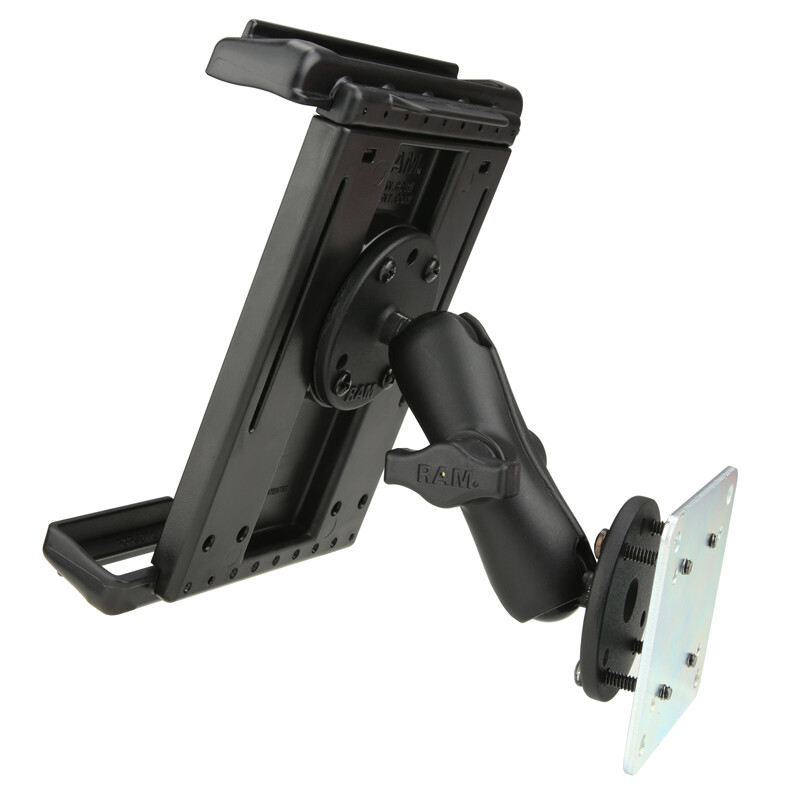 RAM Dash/Flat Surface Mount w/Backing Plate for iPad mini, 7″, 8″ Tablets w/case