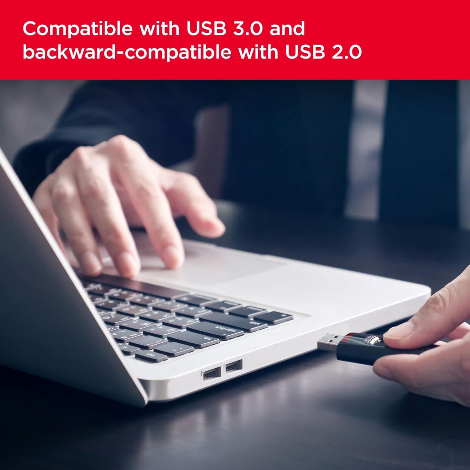SanDisk Ultra 64GB USB Flash Drive USB 3.0 up to 130MB/s Read – Pack of 3 Triple