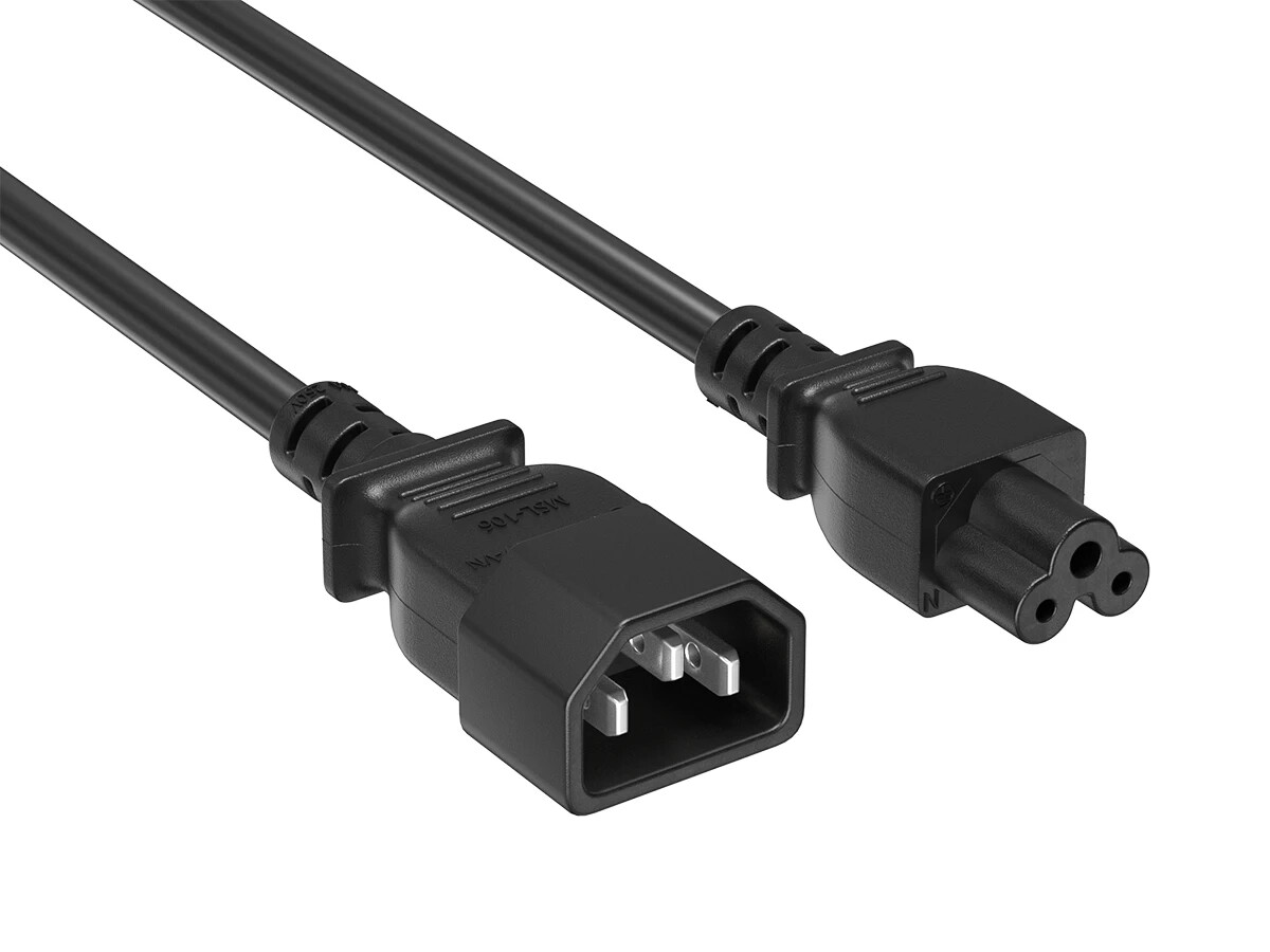 18 AWG Power Extension Cord (IEC320 C14 to IEC320 C5) – 3ft / 6ft / 8ft / 10ft