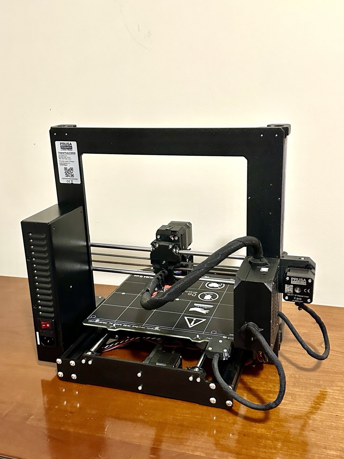 Prusa i3 MK3S 3D Printer – Filament Sensor, Spool Holder, Textured PEI