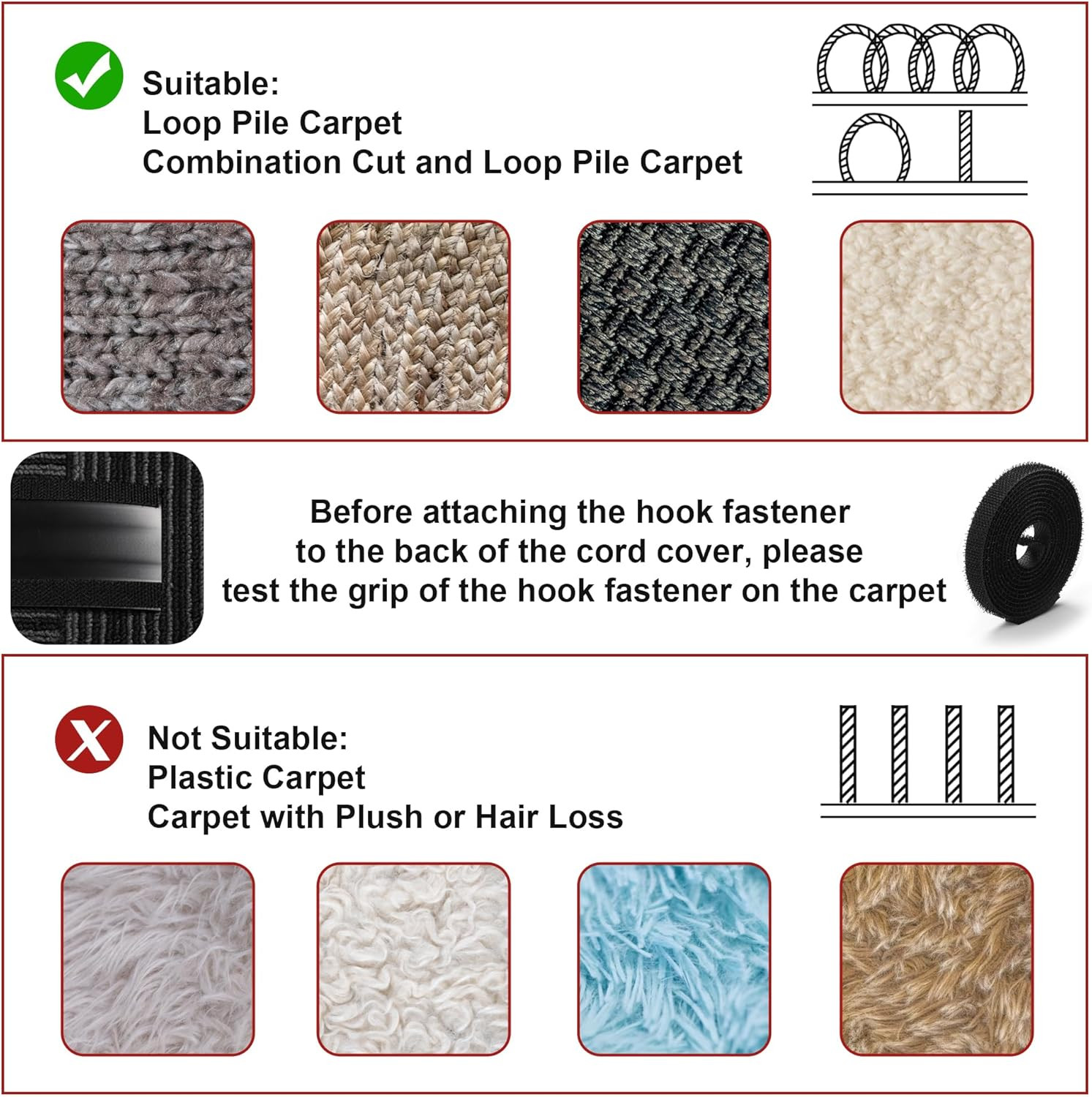 16.4Ft Cord Cover for Wires on Floors or Walls, 2.2In Wide, Grey | Soft PVC Cord