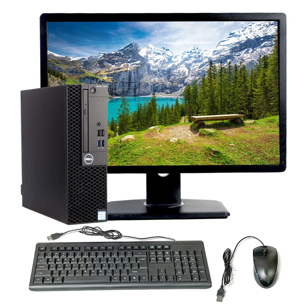 Dell OptiPlex 3050 SFF UP i7-7700 16GB RAM 512GB SSD 24″ LED LCD WIFI Win 11P