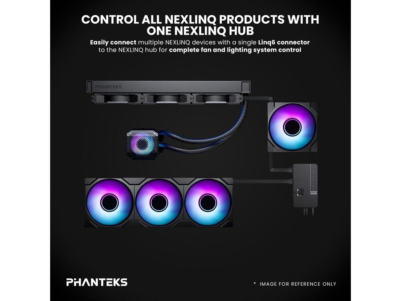 Phanteks Nexlinq Hub V2, Fan & Lighting control Windows App, Multiple channel ou