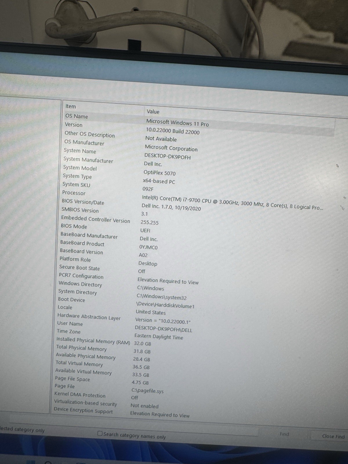 Dell OptiPlex 7060 SFF 8th Gen i7-3.2GHz 16GB 1TBHD Windows 11Pro