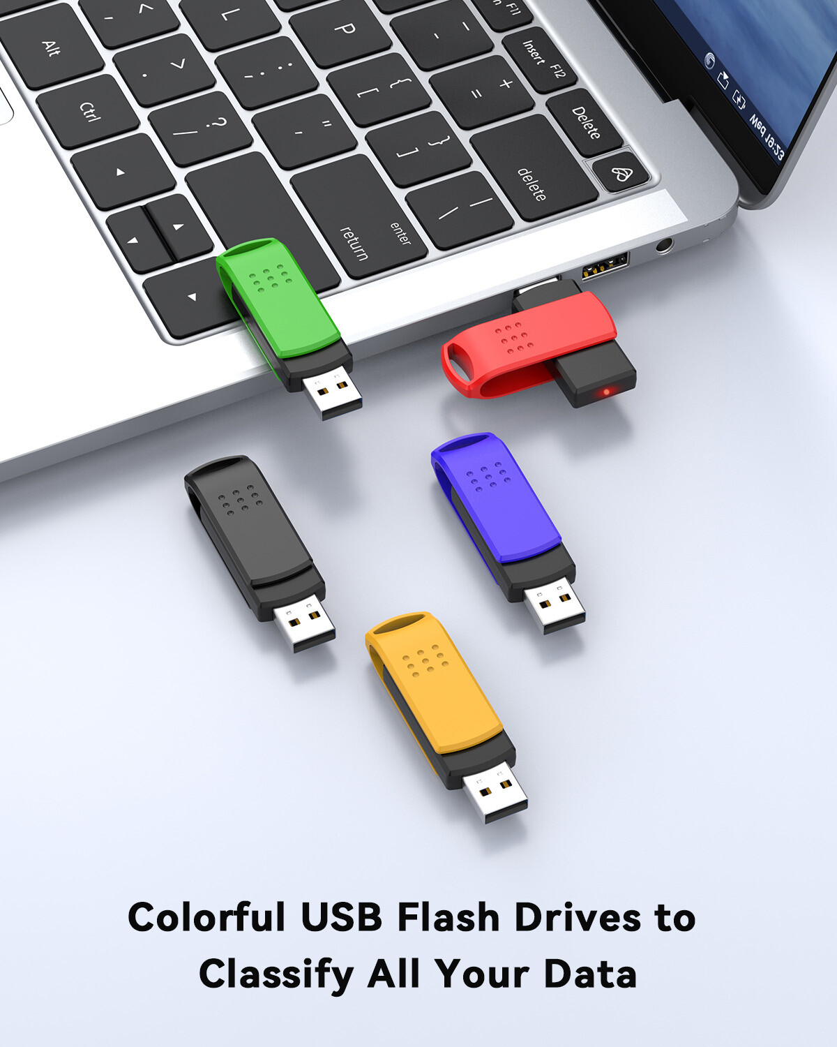 Kootion USB 2.0 16GB 5-50Pack Multi Color Flash Drive Memory Stick 5Color LOT