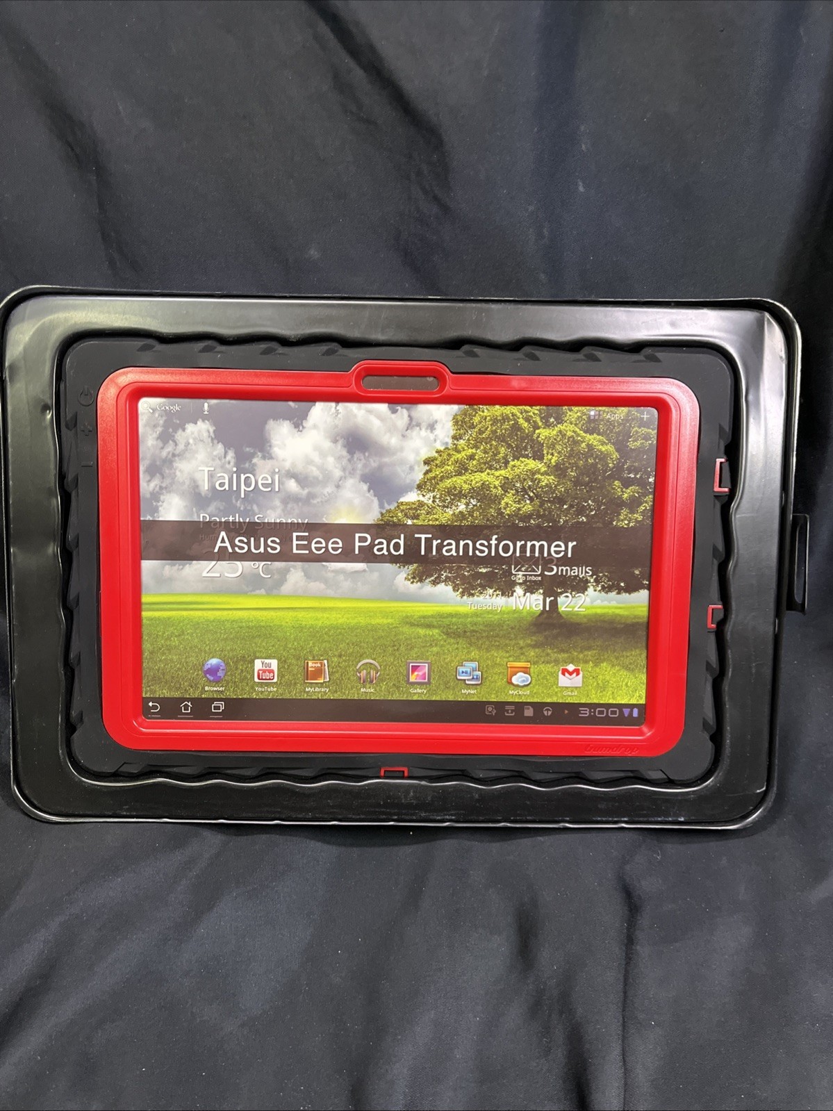 ASUS EEE PAD TRANSFORMER GUMDROP CASE NIB BLACK & RED !