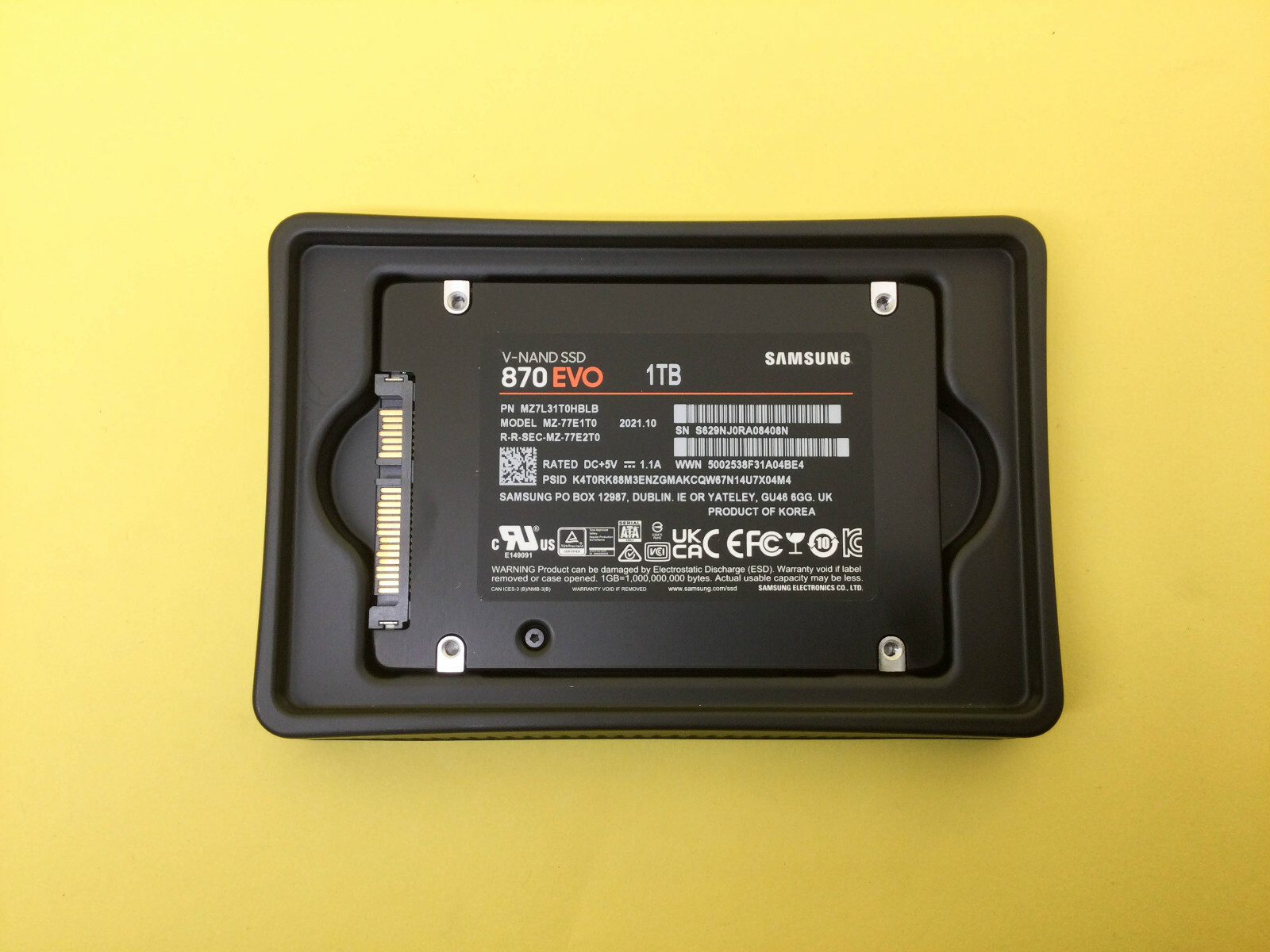 SAMSUNG 870 EVO 1TB 2.5-Inch SATA III Internal SSD MZ-77E1T0B/AM New