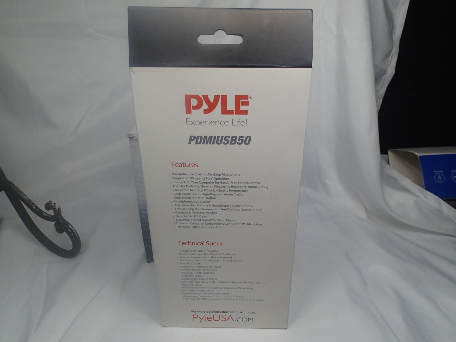 Pyle PDMIUSB50 USB Plug and Play Microphone, Portable Pro Audio Condenser Mic