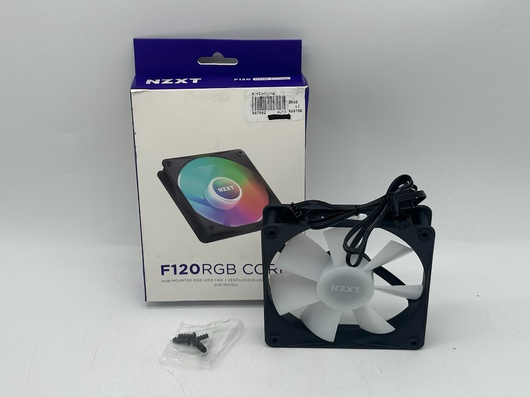 NZXT F120 RGB Core Fluid Dynamic Bearing 120mm Case Fan – Black