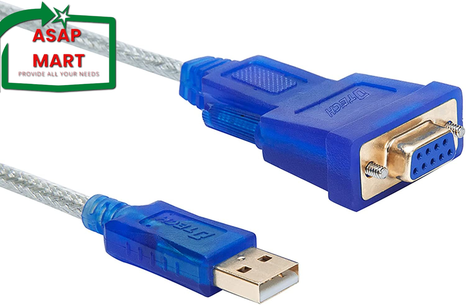 Dtech 10 Feet USB to Serial Female Adapter Cable DB9 RS232 to USB 2.0 Cord