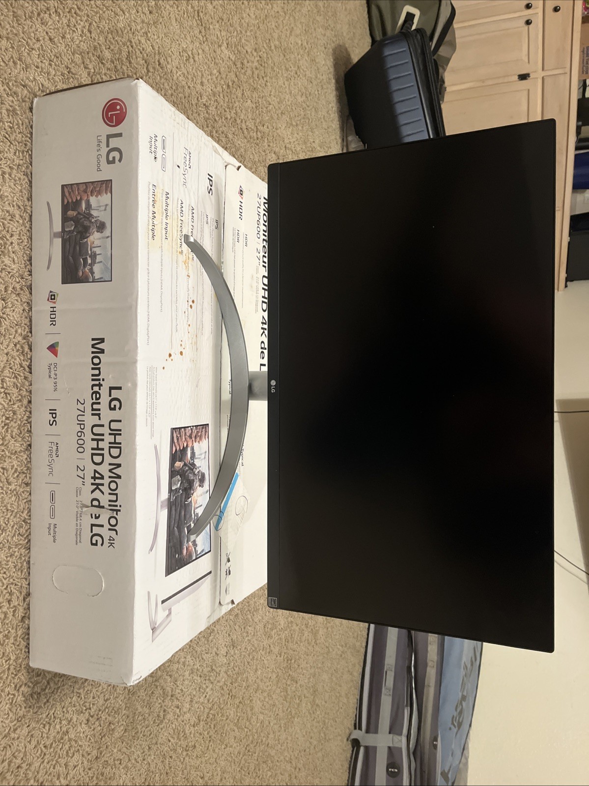 LG 27UL600-W 27” 4K UHD 3840×2160 IPS HDR10 Vesa DisplayHDR 400 Monitor FreeSync