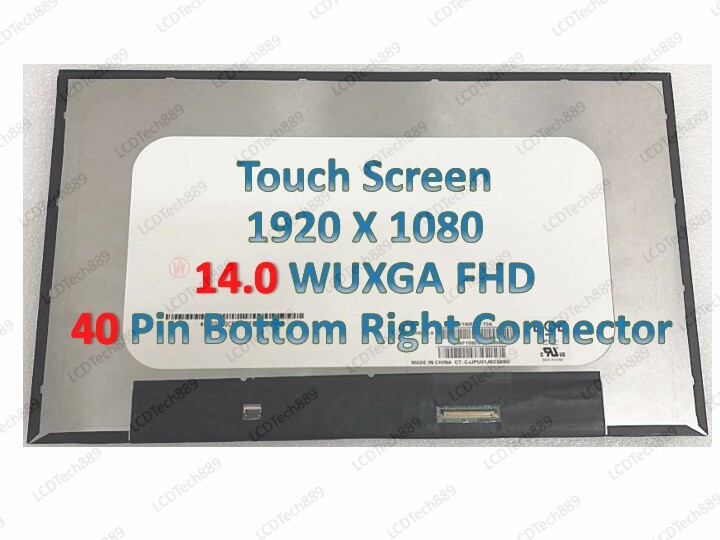 LG LP140WFB(SP)(F2) Dell 0NXKRH 40pin Touch FHD 1920×1080 IPS Matte LCD Screen