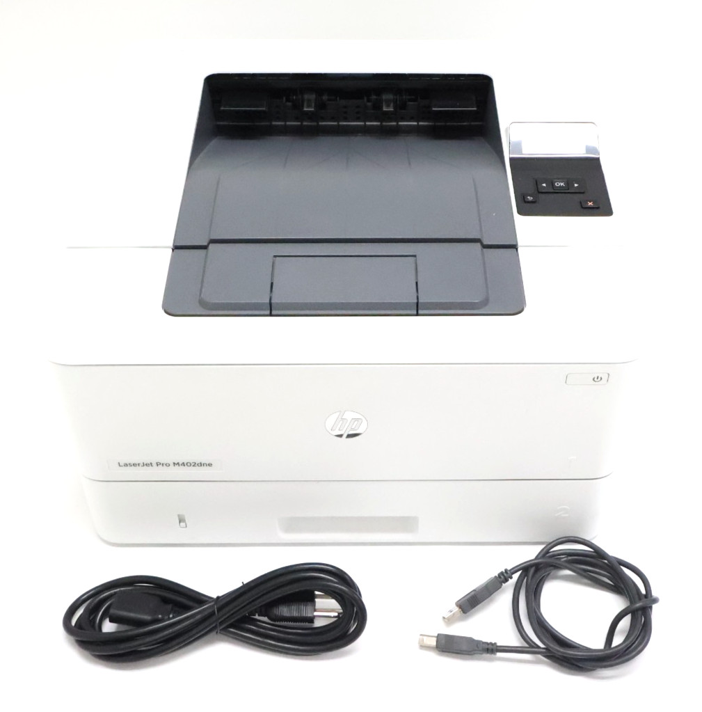 HP LaserJet Pro M402dne Monochrome Laser Printer w/ Cable C5J91A Count 100726