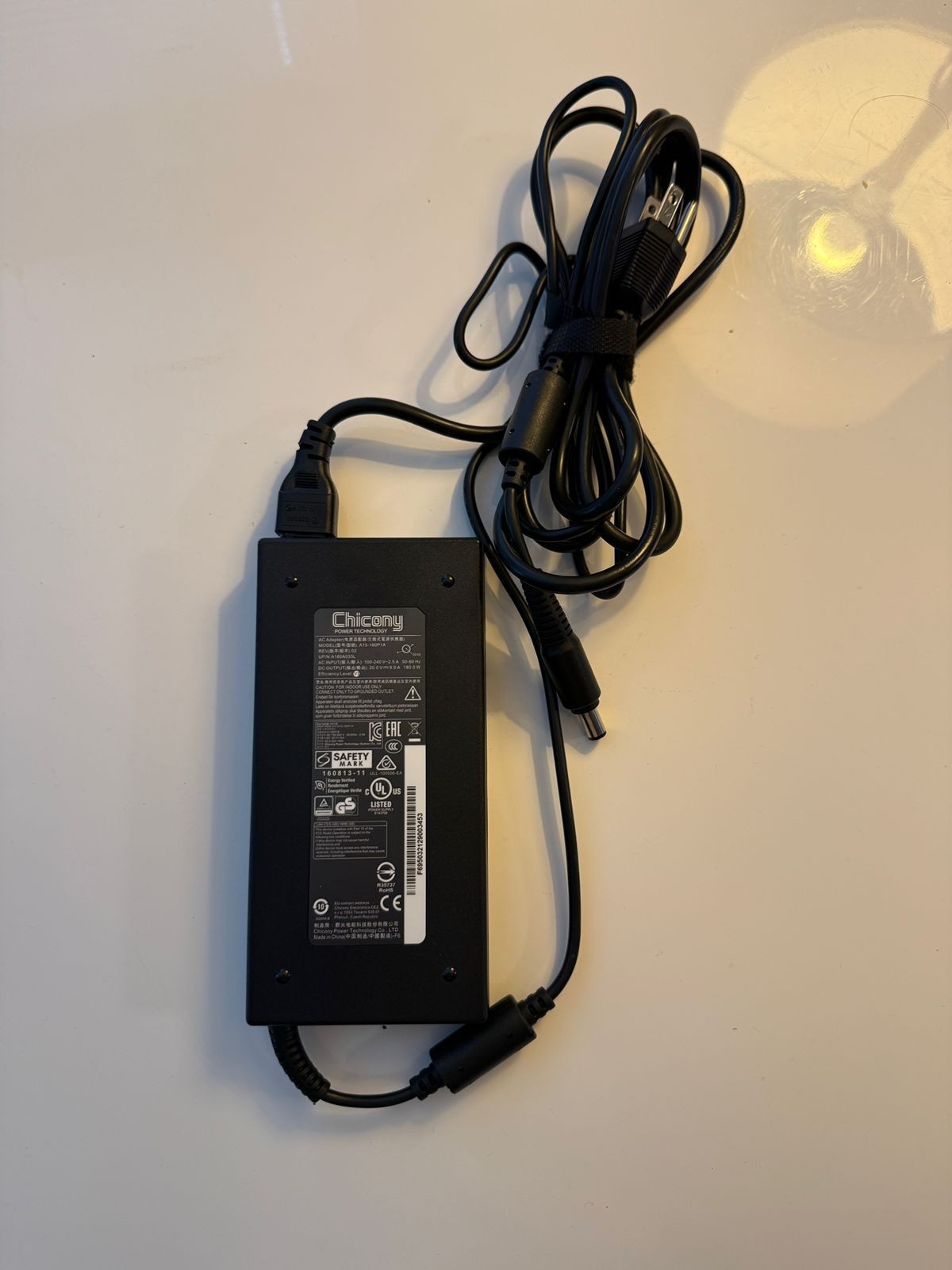 Genuine Chicony 180W 20V 9A Adapter A15-180P1A Power Supply for MSI Laptop 7.5mm