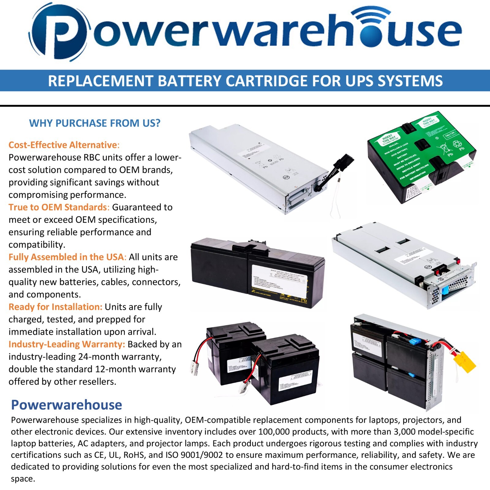 APCRBC159-PW replacement battery compatible Battery Cartridge #159 SMT1500RMI2UC
