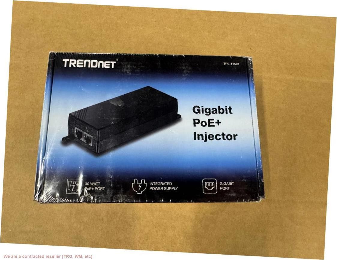 Trendnet Gigabit Power Over Ethernet Plus Injector, Poe+ (30W)