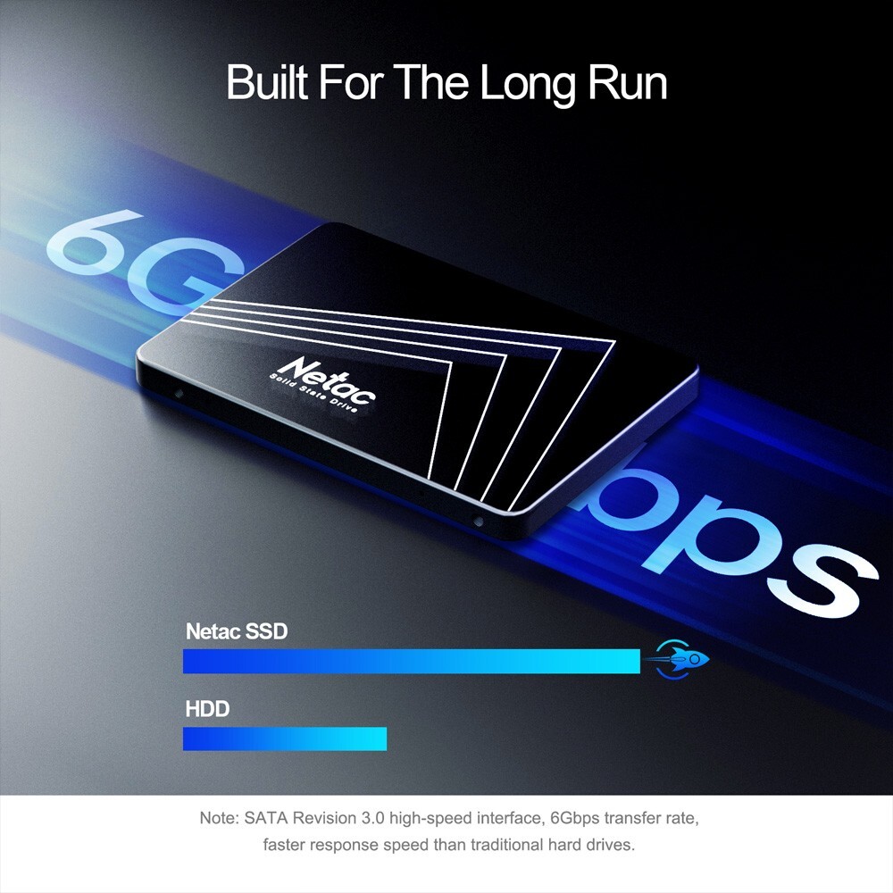 Netac 1TB SSD 2.5” SATA III 6Gb/s Internal Solid State Drive 550MB/s PC Latop