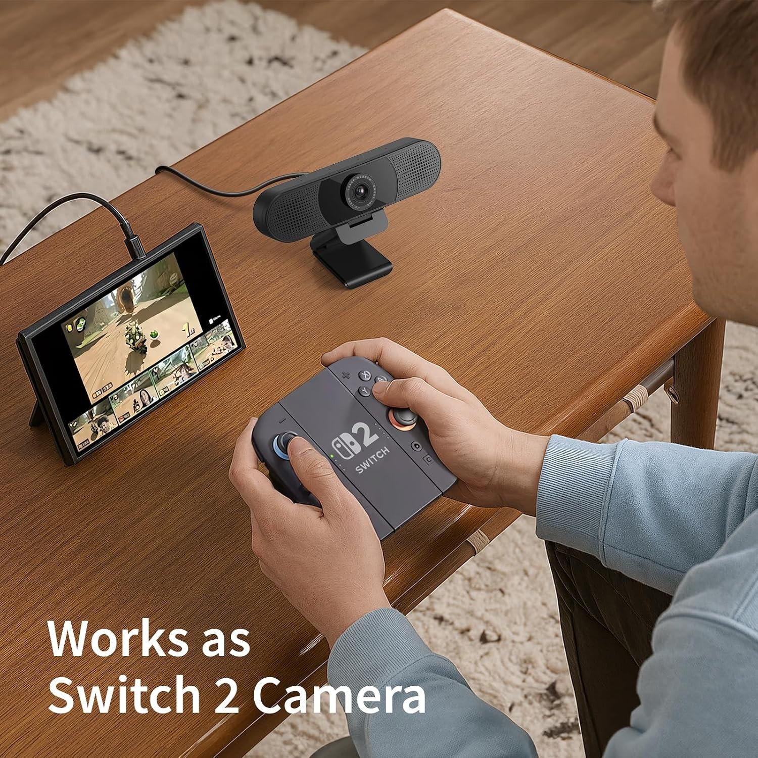 1080P Webcam with Microphone, C960 USB Camera for Video Calls & Streaming