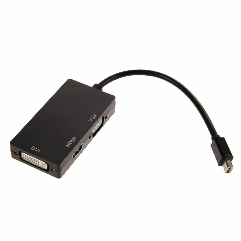 Thunderbolt/Mini Display Port/DP to VGA/HDMI/DVI Adapter For Macbook Pro Air Mac