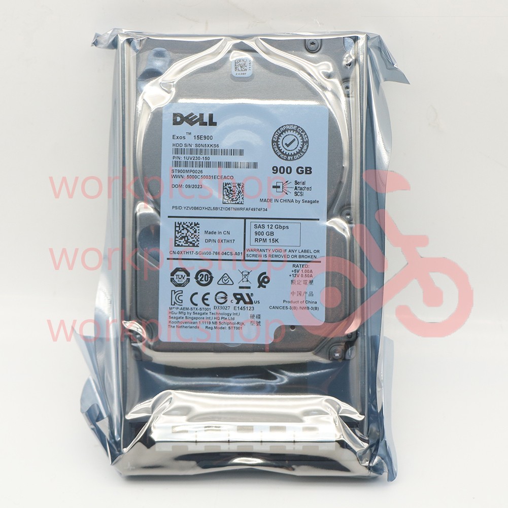 XTH17 Dell Seagate ST900MP0026 900GB 2.5 12Gbps 15K SAS HD R650 R740 0XTH17 R640