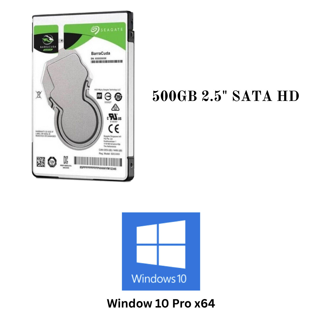 1TB HDD 2.5″ SATA Hard Drive for Laptop with Windows 10 pro 64 Pro Pre-installed