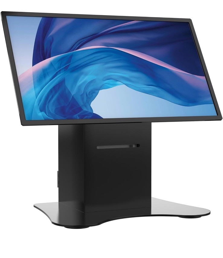CTA Digital Tabletop VESA Mount with Printer Compartment Compatible Retail POS