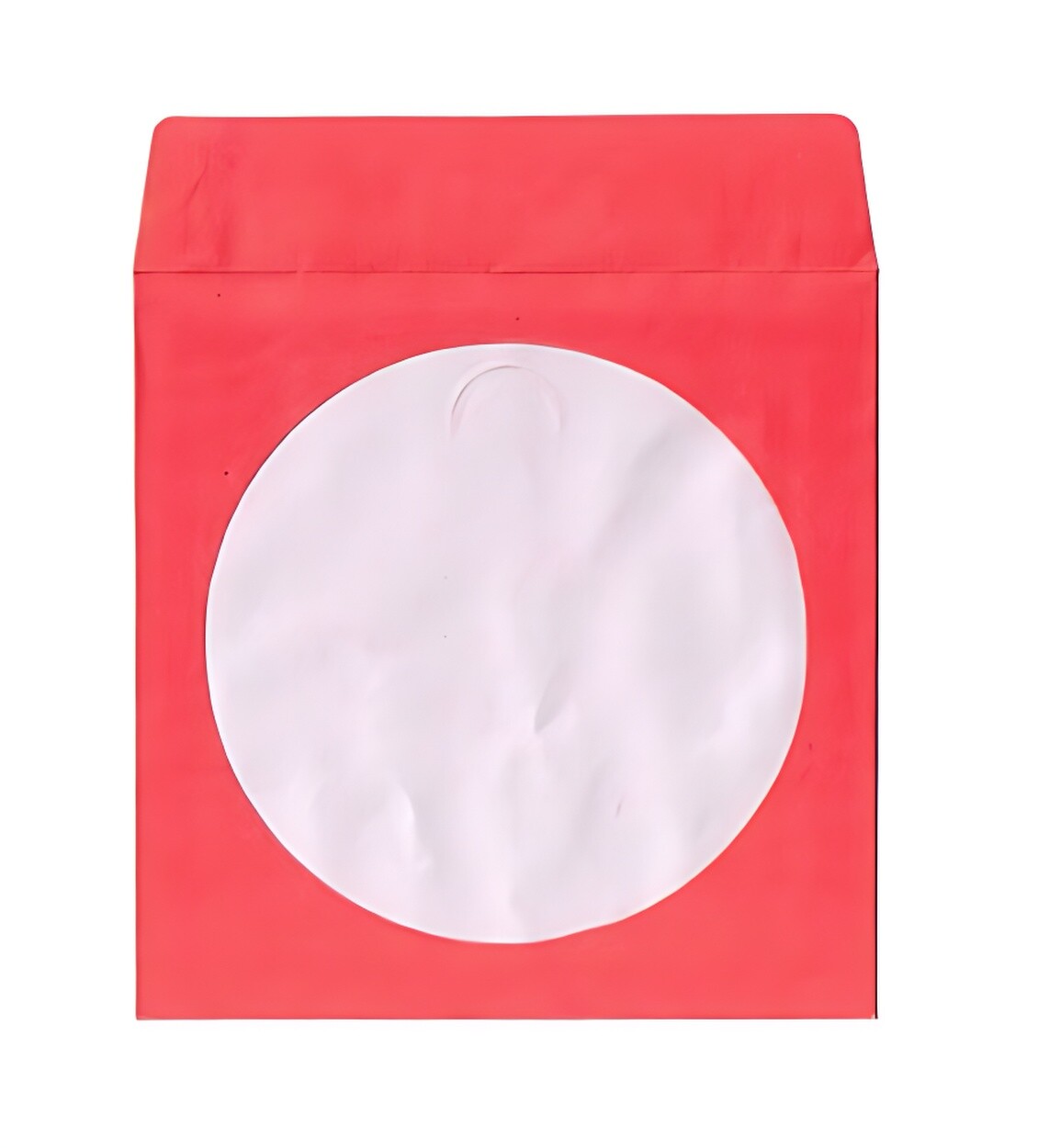 100g Red Color Paper Sleeves CD/DVD Window with Flap Lot