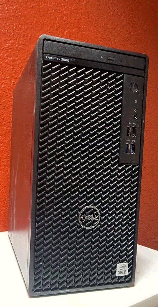 Dell Optiplex 3080 MT i5 10505 3.20GHz 16GB Ram 256GB NVMe Win 11 Pro 4GB GPU