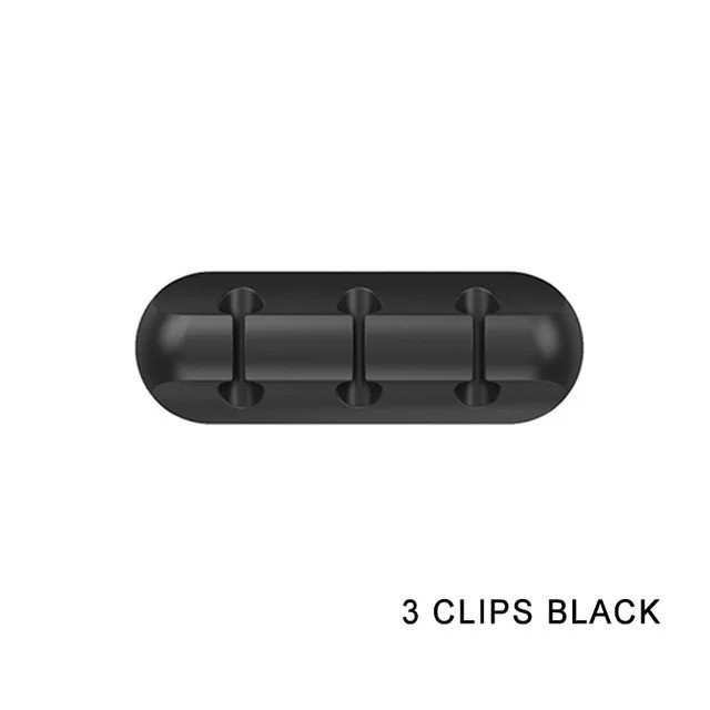 Cable Holder Clips Cable Management Cord Organizer Silicone USB Charging Cable