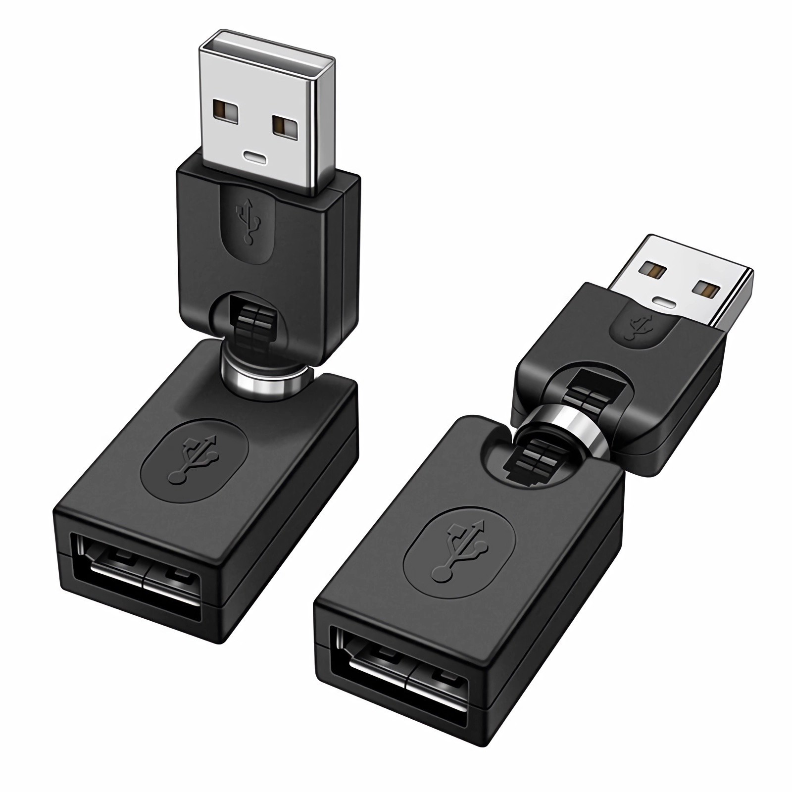 G37 USB-A Socket To Plug Adapter 360° Rotatable Extension PC Laptop Cable