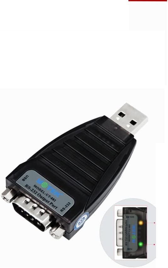 USB to DB9-Male Serial RS232 PORT FTDI Chipset Adapter
