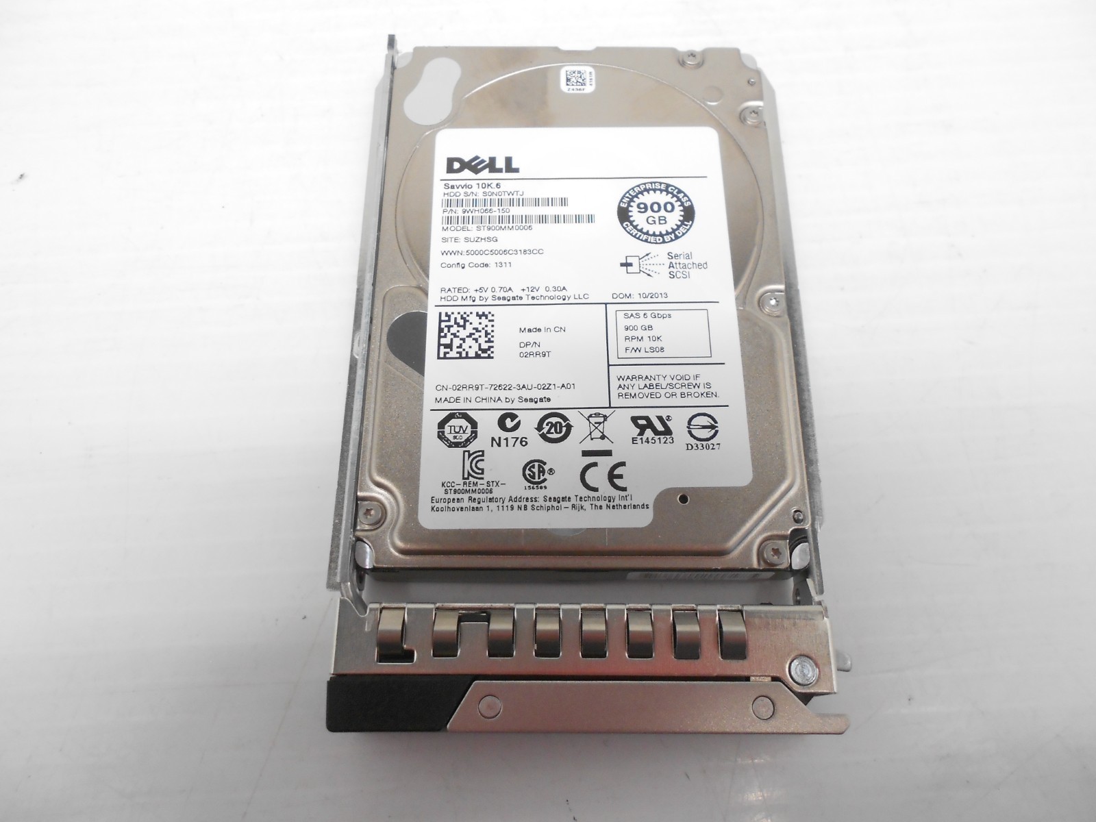 Dell 2RR9T 900GB 10K SAS 2.5″ SAS 6G Hard Drive R540 R640 R740 R740XD R940